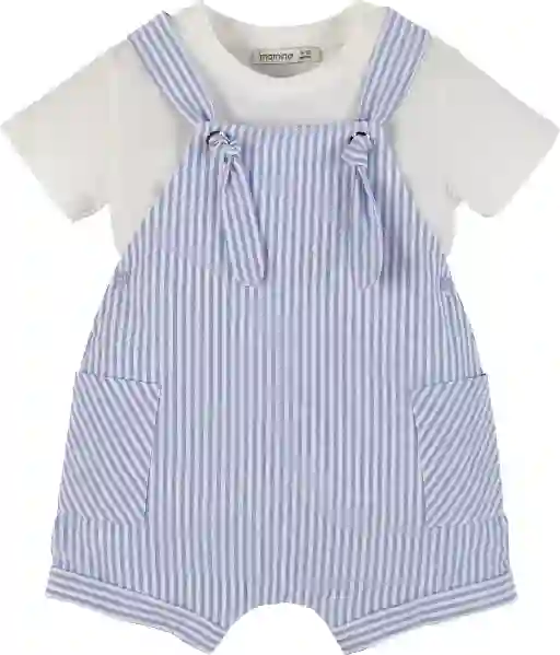 Resim Çizgili Salopet 16388