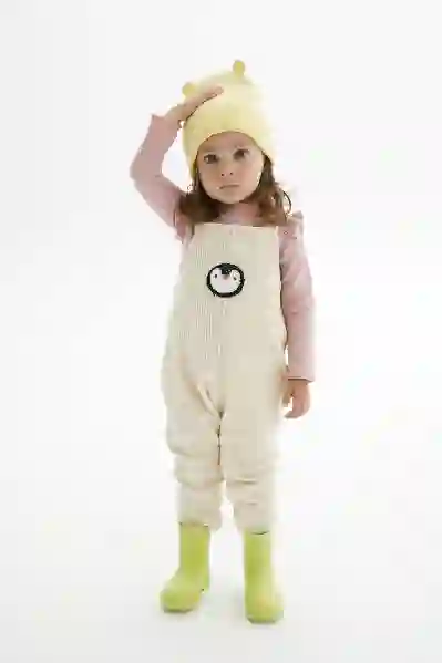 Resim Penguen Nakışlı Salopet 15997