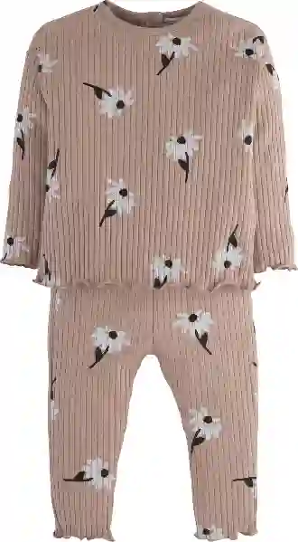 Resim Çiçek Baskılı Tayt Takım 15852