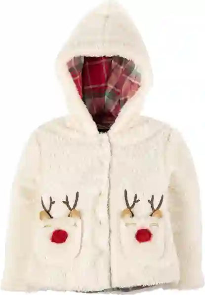 Resim Nakışlı Peluş Mont 16839