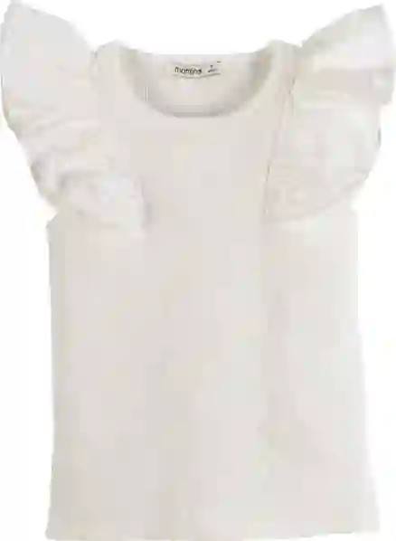 Resim Fırfır Detaylı T-Shirt 16518