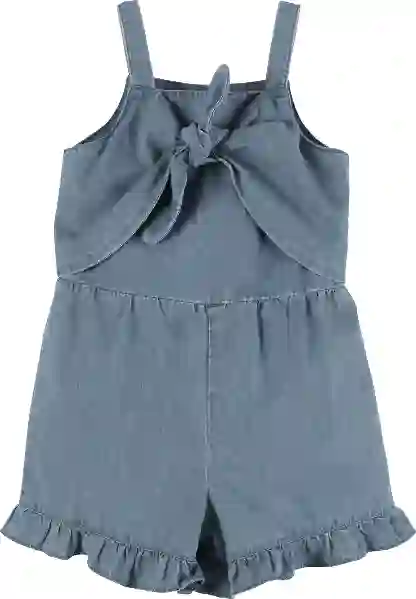 Resim Önü Bağlamalı Kot Tulum 16532