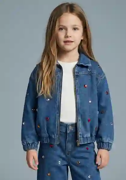 Resim Taşlı Kot Mont 19008