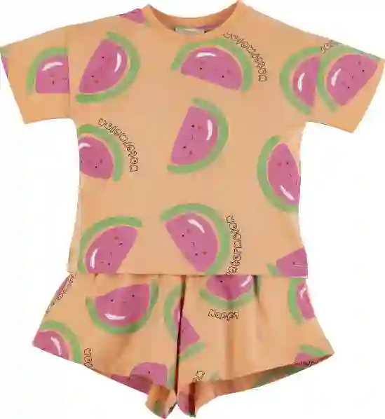 Resim Karpuz Baskılı Pijama Takımı 16669