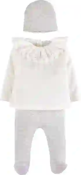 Resim Yakası Dantelli Patikli 3'lü Takım 17596