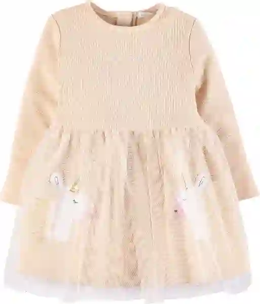 Resim Nakışlı Tüllü Elbise 16865