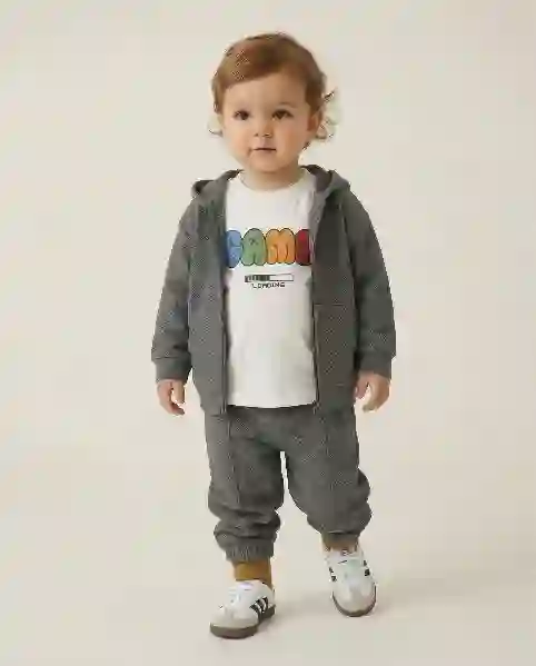 Resim Kapüşonlu Sweatshirt 19130