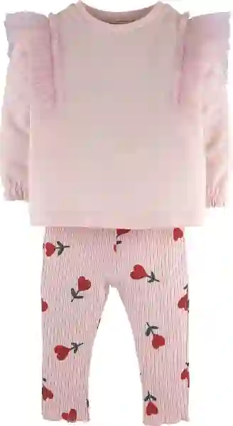 Resim Kalp Baskılı Tayt Takım 15843