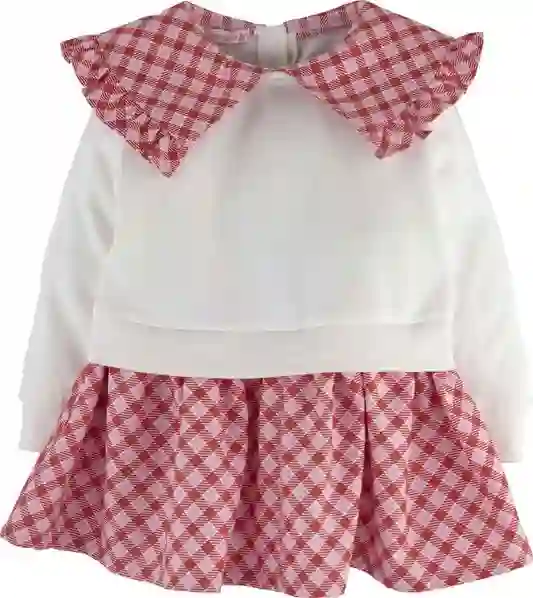 Resim Ekoseli Elbise 16161