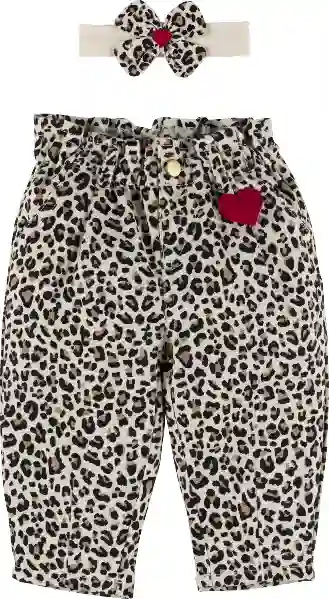 Resim Leopar Saç Bantlı Pantolon 19528