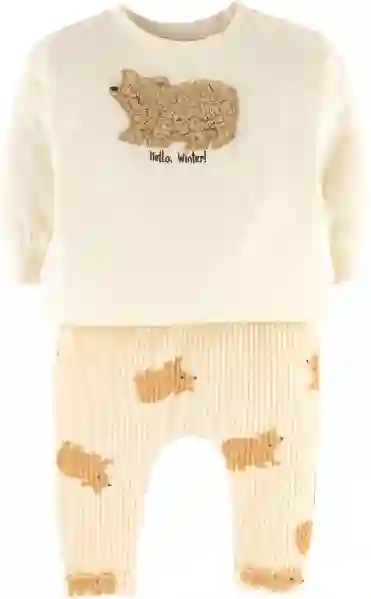 Resim Ayı Baskılı 2'li Takım 15934