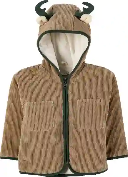 Resim Boynuzlu Kadife Mont 17125