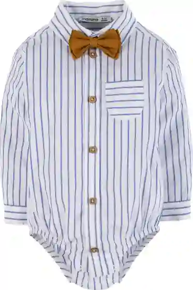 Resim Çizgili Papyonlu Gömlek 16377