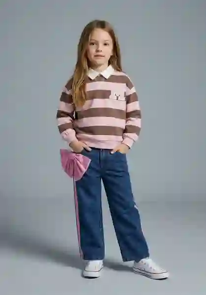 Resim Fiyonklu Kot Pantolon 19268