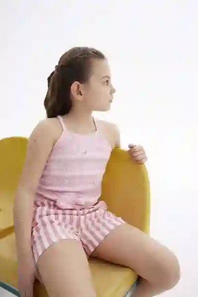 Resim Çizgili Şort 40061