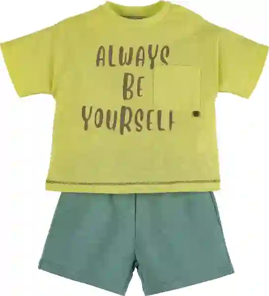 Resim Baskılı Şortlu Takım 16590