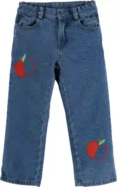 Resim Nakışlı Kot Pantolon 16907