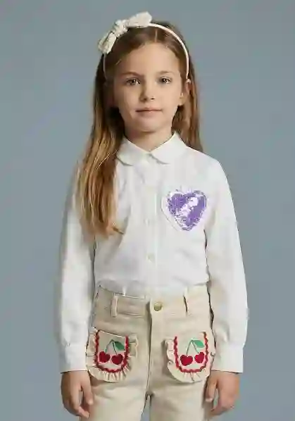 Resim Payetli Gömlek 19571