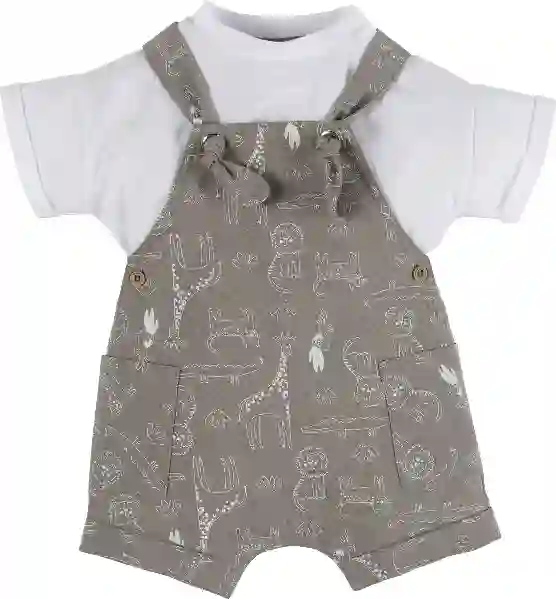 Resim Hayvan Desenli Salopet 16594