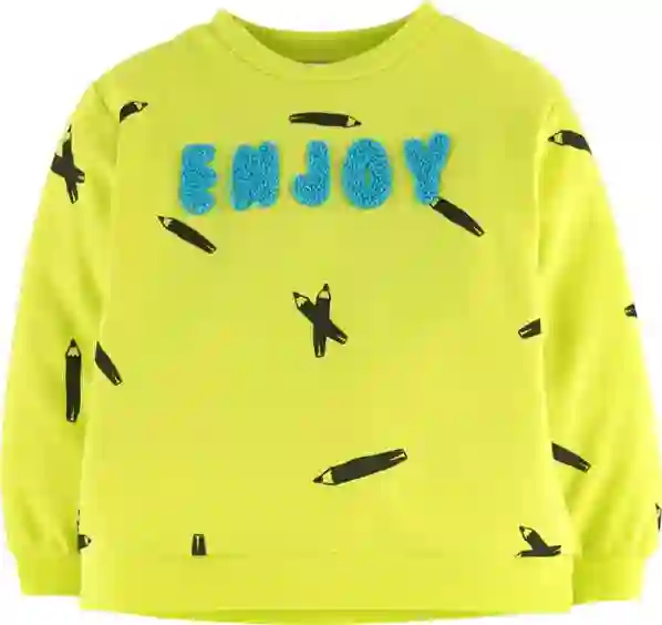 Resim Kalem Baskılı Sweatshirt 15961