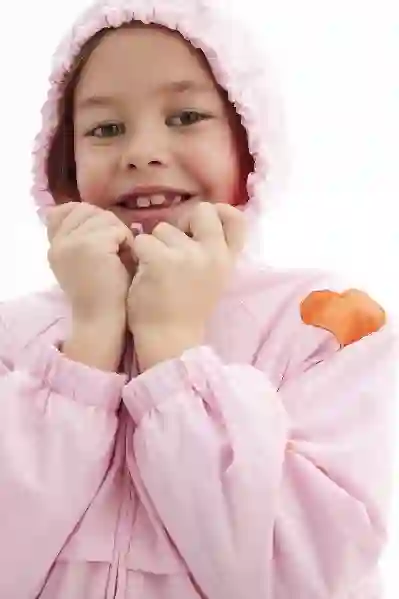 Resim Kalp Nakışlı Yağmurluk 17363