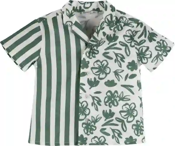 Resim Çiçek Baskılı Gömlek 19425