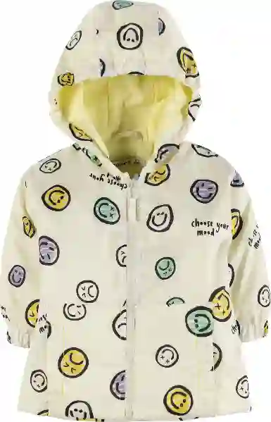 Resim Baskılı Kapüşonlu Mont 16445