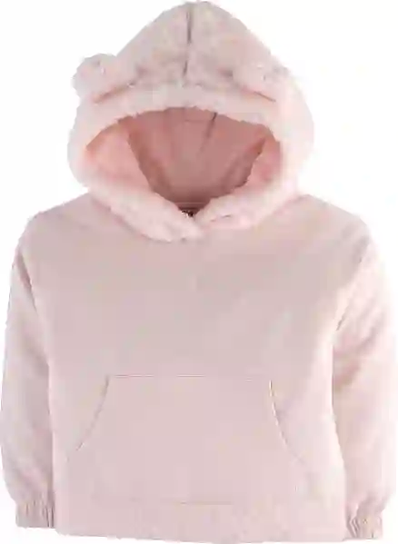 Resim Peluş Kapüşonlu Sweatshirt 16010