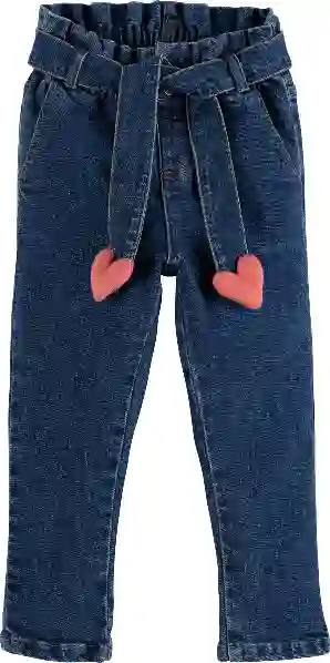 Resim Nakışlı Kot Pantolon 16934