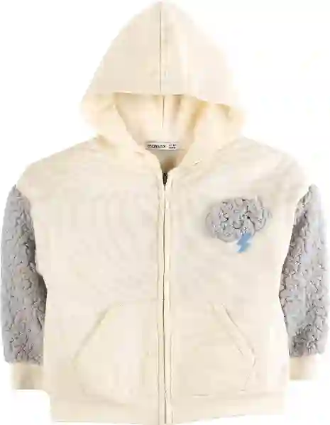 Resim Nakışlı Kapüşonlu Sweatshirt 17009