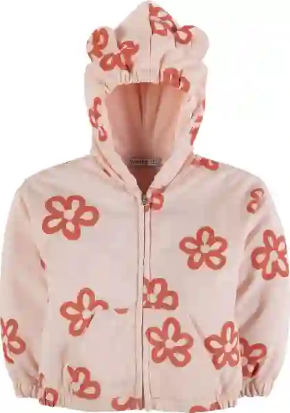 Resim Çiçek Baskılı Sweatshirt 16302