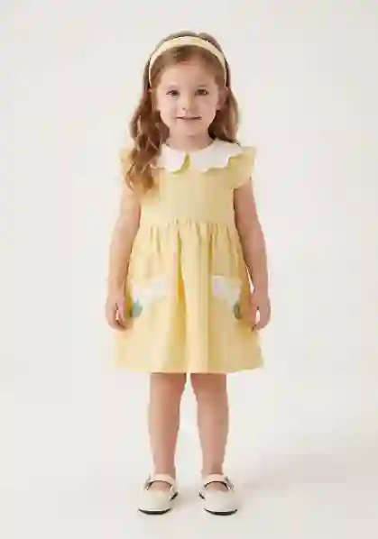 Resim Yakalı Elbise 19327