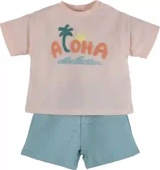 Resim Baskılı Şortlu Takım 16456