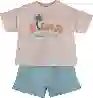 Resim Baskılı Şortlu Takım 16456