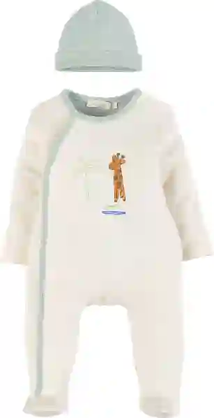 Resim Nakışlı Şapkalı Tulum 16750